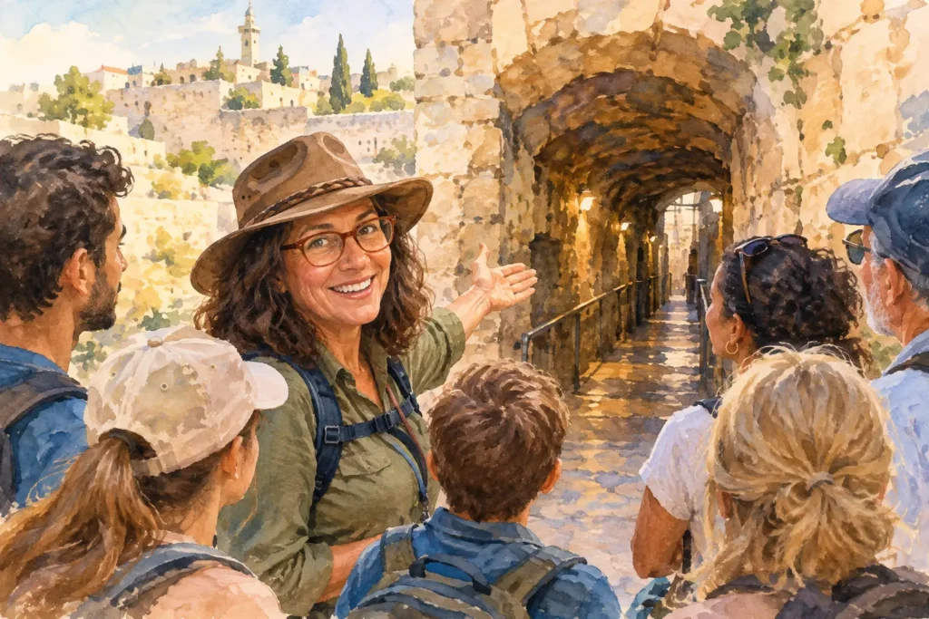 Jewish Quarter Tunnel Guide for Jerusalem