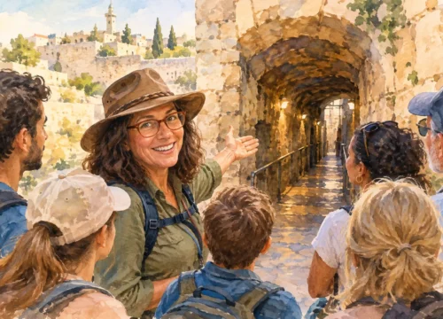 Jewish Quarter Tunnel Guide for Jerusalem